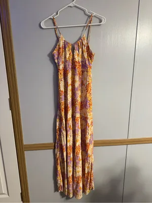 l*space Gemma Wavy Daisy Floral Print Midi Dress Size Small thumbnail 3