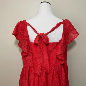 Free People Undone Lace Mini Dress thumbnail 5