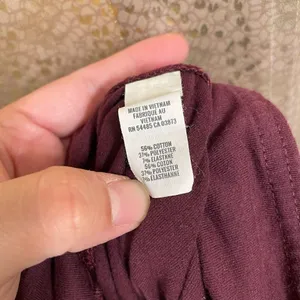 Aerie Play Chill Move maroon cotton/poly blend leggings, M thumbnail 4