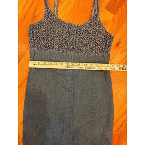 Upfront Dress Size Medium Vintage Denim Sleeveless Mini Y2k‎ Aesthetic Street thumbnail 8