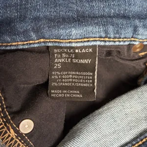 Buckle Black Fit No. 75 Ankle Skinny Jeans Women's 25 Blue Mid Rise Stretch EUC thumbnail 3