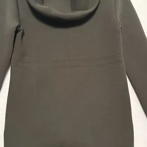 Betsey Johnson Performance Jacket Sz XS Hi-Low Brown Hooded Neoprene Gorpcore thumbnail 7