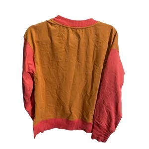 Target‎ Black Love Everyday XS Cardigan Colorblock Orange/Pink Ribbed thumbnail 4
