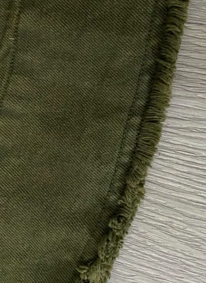 Free People When Hearts Align Green Denim Mini Dress thumbnail 4