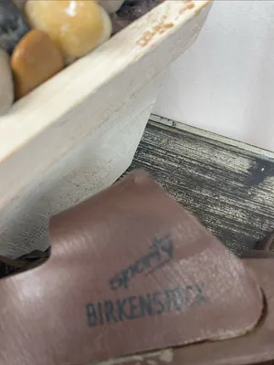 Birkenstock Leather Brown Slip On Sandals 38 7 thumbnail 4