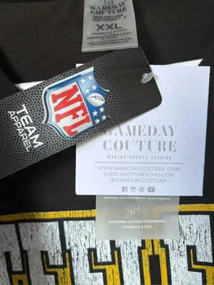 Gameday Couture Steelers Stud Shoulder Tee 2XL NWT thumbnail 3