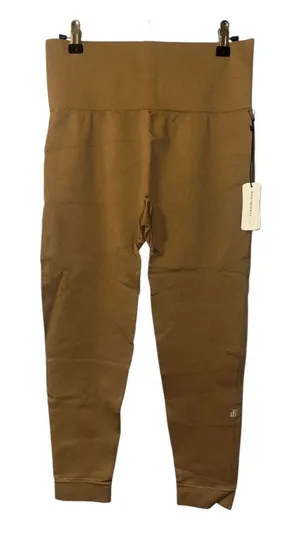 WeWoreWhat Tan‎ Seamless Circular Knit Leggings, Large thumbnail 1