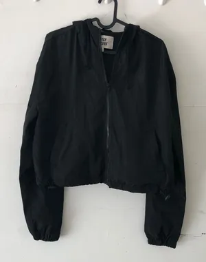 Outside Edge waterproof cropped hoodie jacket crop large Mesh net lining thumbnail 1