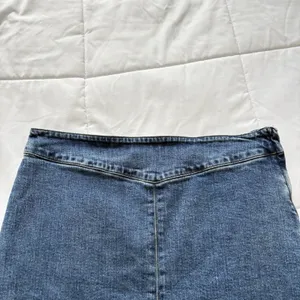 Vintage Y2K Denim Blue Jean Skirt‎ Skort Womens 12 Cotton Grunge Feminine Dainty thumbnail 2