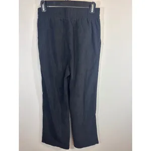 Halara Black Corduroy Elastic Waist Wide Leg Lounge‎ Pants Small NWT thumbnail 7