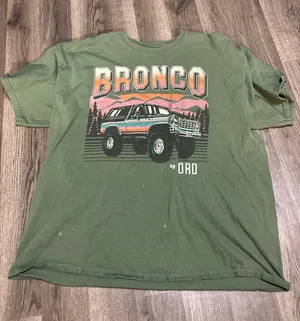 Bronco car graphic tee Green Size XL thumbnail 1