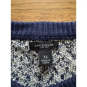Ann Taylor Women‎ Size XL Cardigan Sweater Knit Cotton Blend Long Sleeve Office thumbnail 3