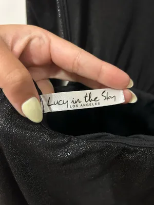 Lucy in the Sky Dress Sparkly Black thumbnail 3