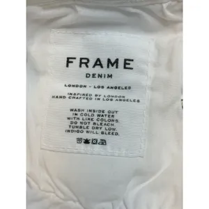 FRAME Le Skinny de Jeanne Crop Jeans Womens Size 26 Blanc White Mid Rise Stretch thumbnail 11