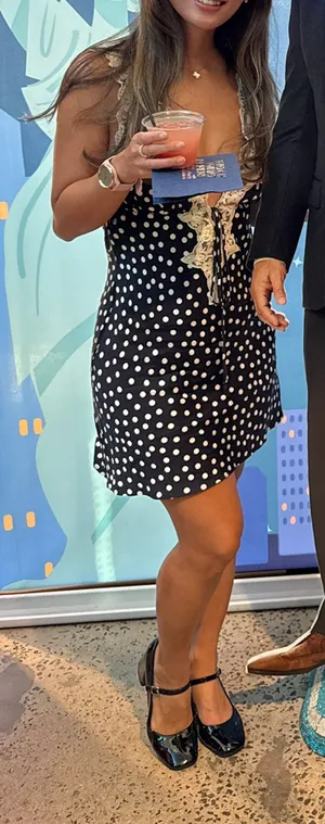 Rumored Polka Dot Dress Black Size XS thumbnail 2