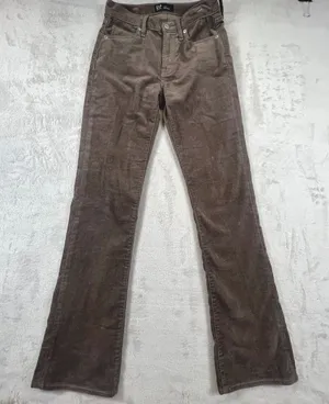 Gap Womens Universal Baby Boot Corduroy Jeans Size 2/26R Gray high rise thumbnail 1