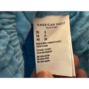 American Eagle blue blouse size small thumbnail 5