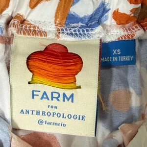 Farm Rio Anthropologie‎ XS Leopard Print Maxi Skirt Orange Purple Blue Viscose thumbnail 2