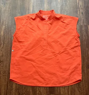 FIGS Women’s Sunset Orange Rafaela Oversized Scrub Top - Size M Nursecore thumbnail 1