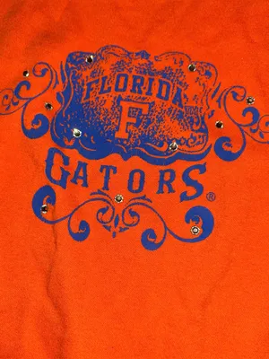 Vintage y2k early 2000s Florida Gators Orange Long Sleeve Mcbling tee thumbnail 2