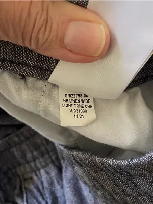 Old Navy Wide-Leg Linen Blend Pull-On Pants in Light Charcoal Heather Size S thumbnail 6