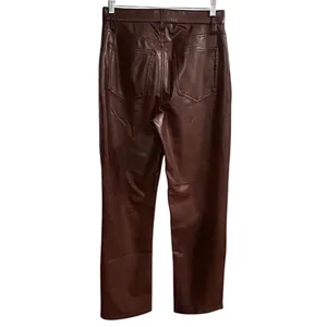 Abercrombie & Fitch Curve Love Vegan Leather 90s Relaxed size 8 Pants 29” waist‎ thumbnail 9