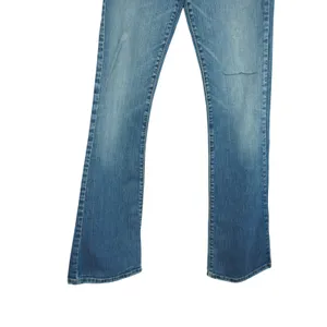 Vintage Y2K Abercrombie & Fitch Women's 8L Bootcut Stretch Jeans Distressed Hem thumbnail 3