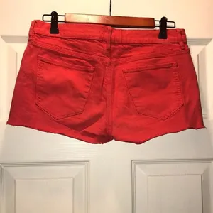 Madewell 2” inseam red denim shorts thumbnail 3