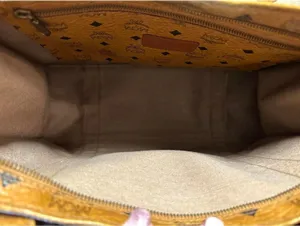 MCM Cognac Visetos Coated Canvas Tote Bag thumbnail 5