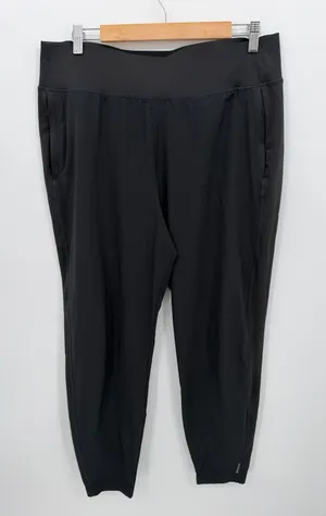 Athleta Run With It Pant Black Active Running Joggers Womens Size Large thumbnail 1