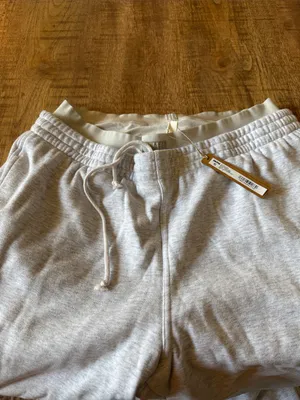 SKIMS (BLP) Cotton Fleece Exposed Boxer Pant | Light heather Gray | Size L thumbnail 3