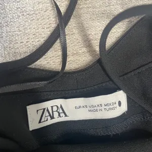 Zara Womens Black Asymmetrical Hem Mini Dress Open Back Strappy XS‎ 2731/242 thumbnail 4