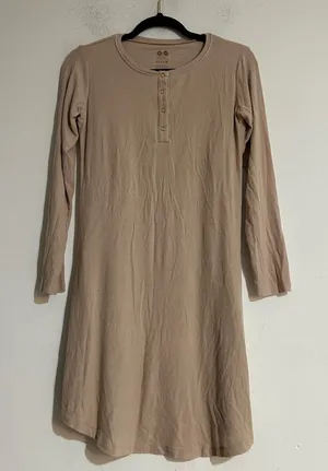 Kindred Bravely Riley Ribbed Bamboo Maternity & Nursing Nightgown Size Small thumbnail 1