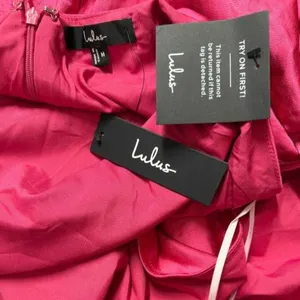 Lulus Pink Backless Halter Neck Cutout Maxi Dress Size M thumbnail 5