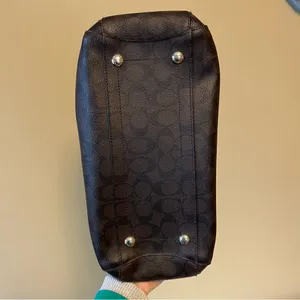 Coach Margot Carryall Signature in Black and Brown Logo thumbnail 4