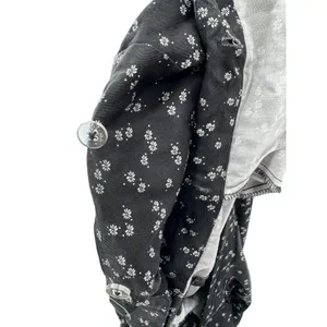 VETTA The Two Piece Apron Jumpsuit Size 18 Black Floral‎ Convertible Organic USA thumbnail 9