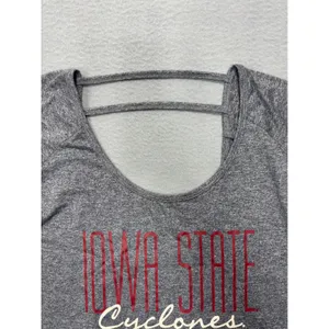 Rivalry Threads T-Shirt Small Iowa‎ State Cyclones Grey Strappy Scoop Back Tee thumbnail 4
