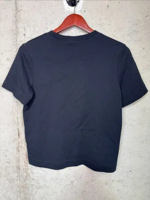 COS Black Short-Sleeve crop Crewneck Tee thumbnail 3