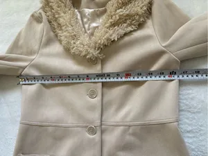 Princess Polly Y2K Penny Lane Faux Shearling Cream Coat Size 2 thumbnail 8