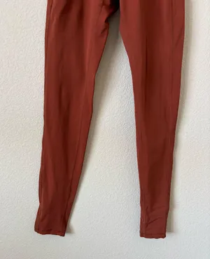 Dark Orange Alphalete Seamless Leggings thumbnail 4