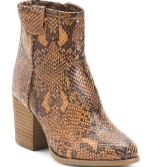 NWT Carlos Santana snake print booties thumbnail 1