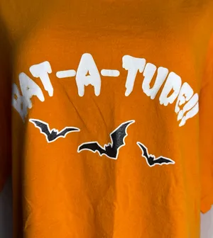 Halloween graphic print t shirt Orange Size XXL thumbnail 2