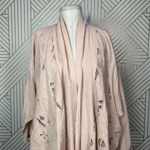 Free People Cool Nights Crochet Cardigan Conch Pink Size Small‎ thumbnail 5