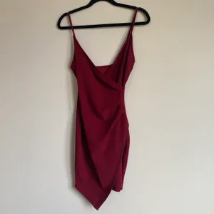 Asymmetrical Bodycon Dress Red thumbnail 3