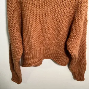 Etophe‎ Studios Women's Size Small/Medium Mock Neck Sweater Rust Brown Orange thumbnail 9