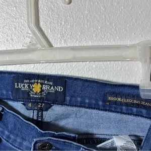 Lucky Brand‎ Women Blue Denim Brooke Legging Jean size 4/27. thumbnail 3