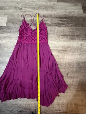 FREE PEOPLE Adella Slip Mini Dress in Wine Diamonds thumbnail 6