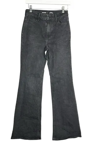 Old Navy Black Super Flare High Rise Denim Jeans‎ Size 2 thumbnail 1