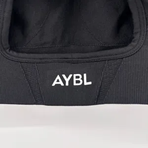 AYBL Black Motion Seamless Cropped Long Sleeve Gym Top Thumbholes‎ Cutout Back S thumbnail 7