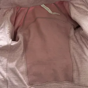 Lululemon Light Cotton Fleece Scuba Zip Hoodie Heathered Pink Size 2 thumbnail 6